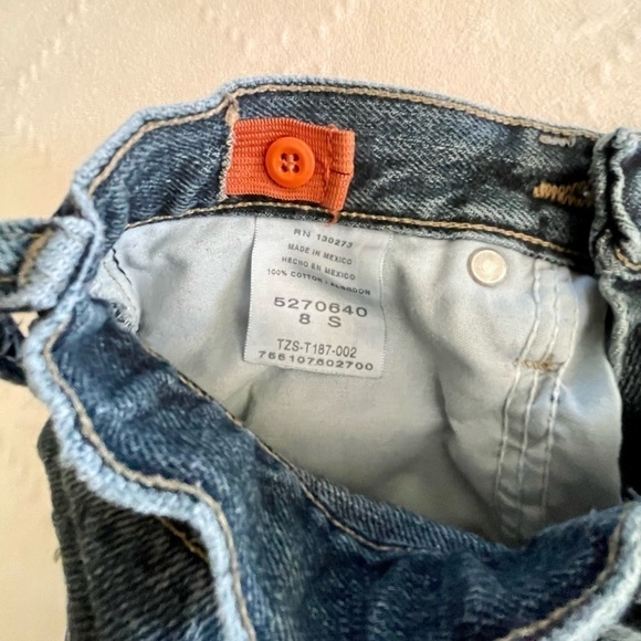 LEE, DENIM JEANS, SIZE 8S. JUMPING BEANS, LONG SLEEVE, THERMAL T-SHIRT, SIZE 8. - Picture 5 of 8